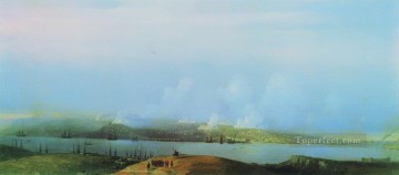 siege of sevastopol 1859 Romantic Ivan Aivazovsky Russian Oil Paintings